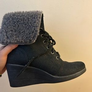 Ugh Waterproof Wedge Snow Boots